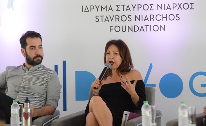 Δύο ομιλητές στη συζήτηση των Διαλόγων ΙΣΝ.