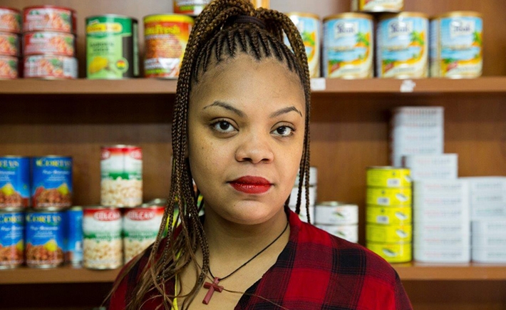 Close up of a woman posing for a photo