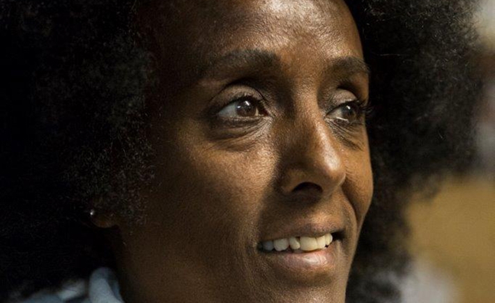 Close up of a woman posing for a photo