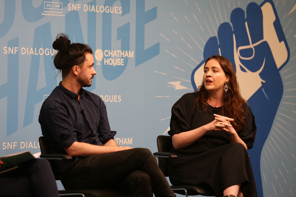 Δύο ομιλητές στη συζήτηση των Διαλόγων ΙΣΝ.