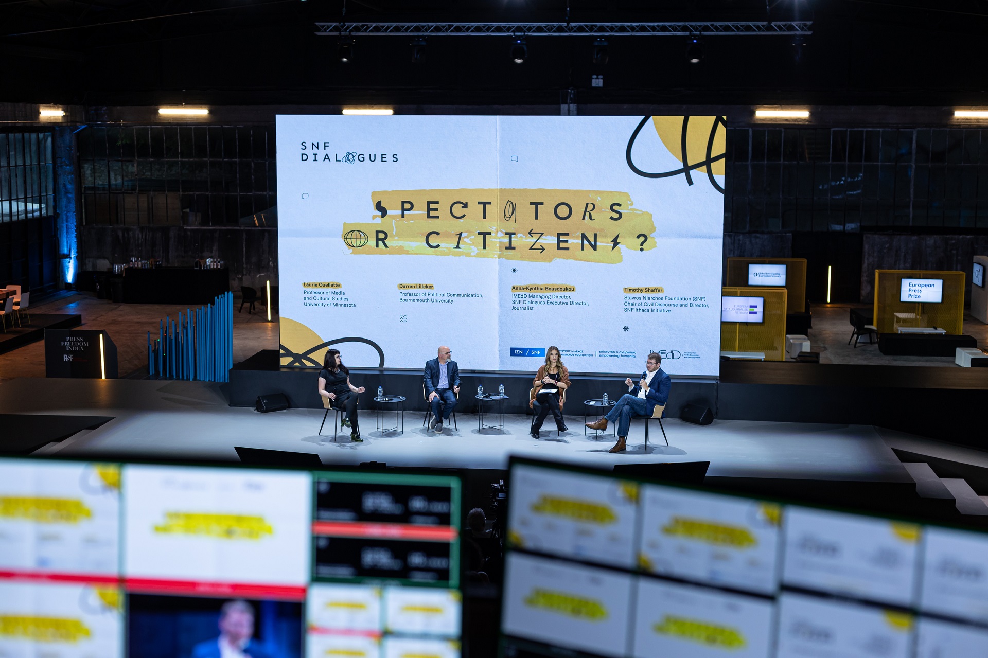 Anna-Kynthia Bousdoukou and other guests at the SNF Dialogues event 